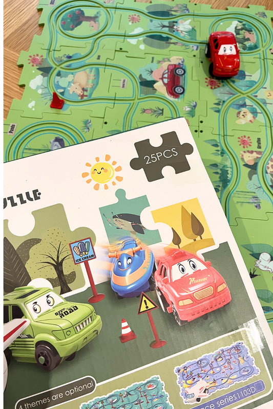 Unplug, Play & Learn. Why Kids (and Parents!) Love the Car Track Puzzle Set!